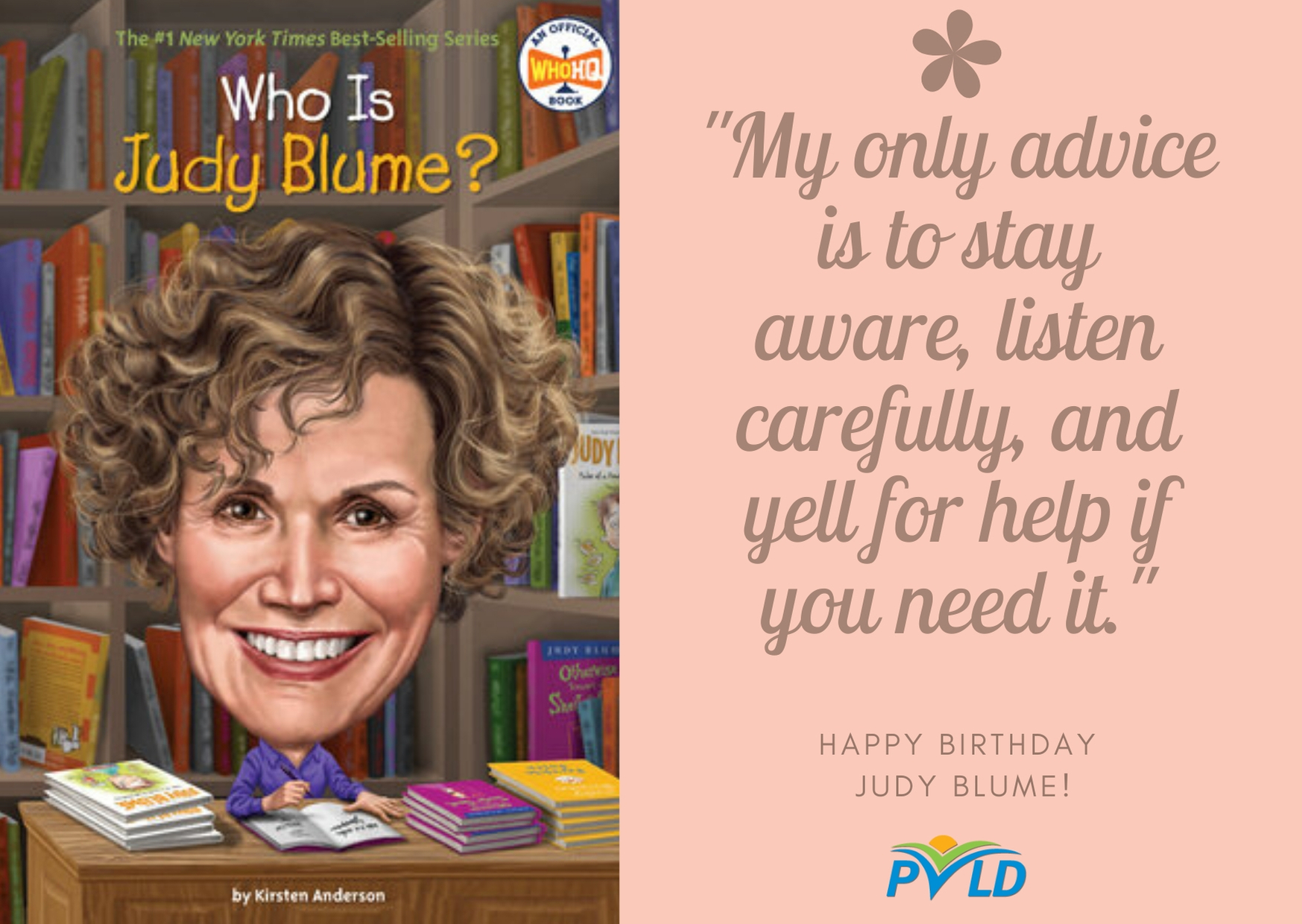 Happy Birthday Judy Blume! Place a hold on one of her books today  