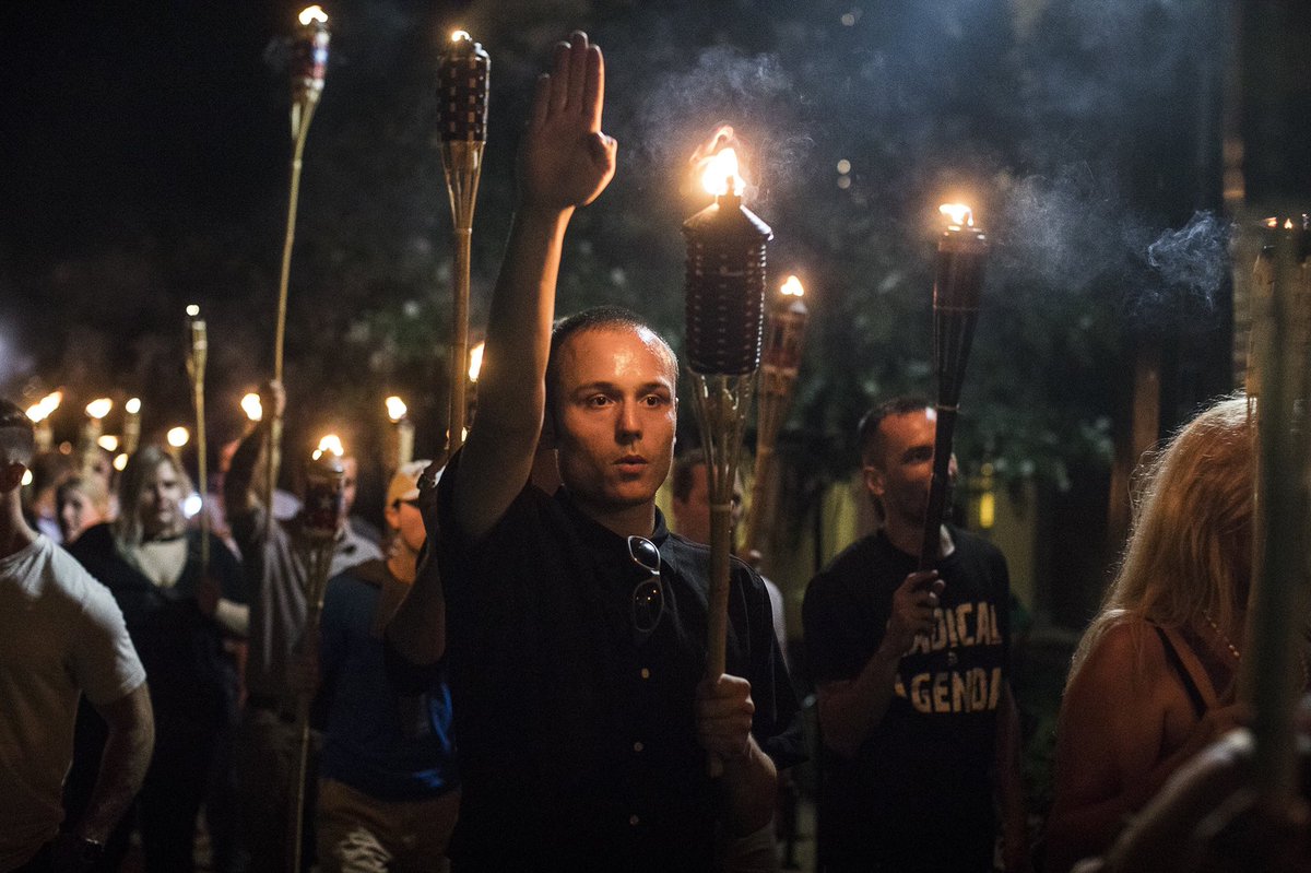 And finally 3. He said that the “fine people” were the ones there “the night before.”THIS WAS THE NIGHT BEFORE! IT WAS THE TIKI TORCH MARCH WHERE THEY WERE CHANTING “JEWS WILL NOT REPLACE US.”