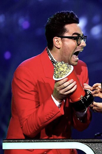 I present to you, my greatest creation Dan Levy as queer books, a thread -