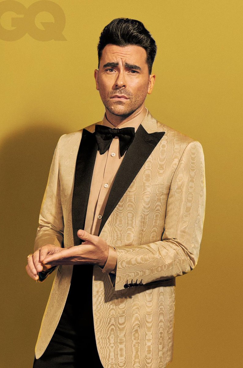 I present to you, my greatest creation Dan Levy as queer books, a thread -