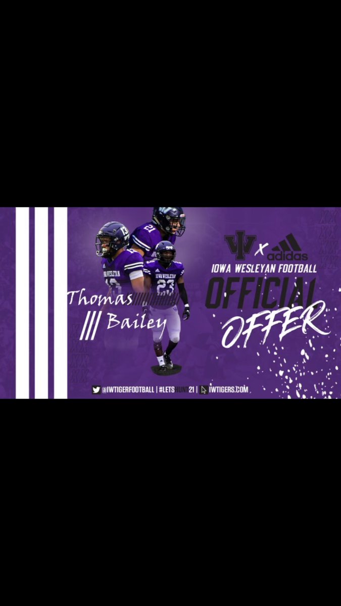 Thomas_bailey56's tweet photo. I’m very excited to announce I have received a offer from IOWA WESLEYAN thank you @CoachSankus for the opportunity to play football at the next level 🚨🚨@HolloMan21 @jamesalanwest34 @FootballSPHS @Coach_green_sc @CoachBurrisDB1 @CoachPeakeDL @fambrose65 https://t.co/KjnyKIeWoR