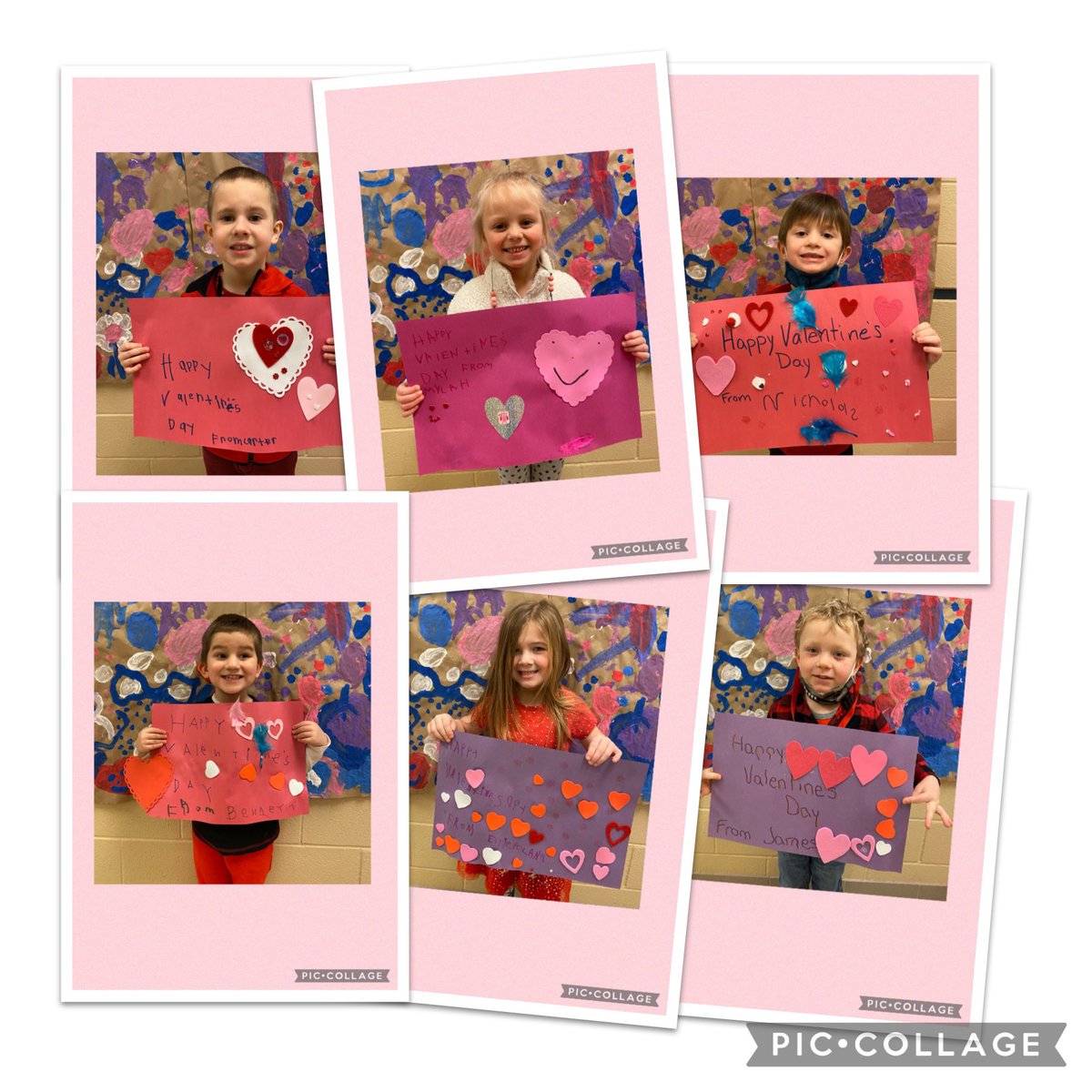 MissRibeiro5's tweet photo. Happy Valentine’s Day from our Kindergarten class! We are so happy to be back at school, spreading the love and not the germs 🙂 #Kindergarten #valentines @shcsparis https://t.co/64yWmMfafE