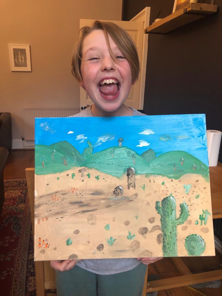 maliburose's tweet photo. @CrossleyStSch Ethans ‘Holes’ artwork https://t.co/9GEe28JXCU