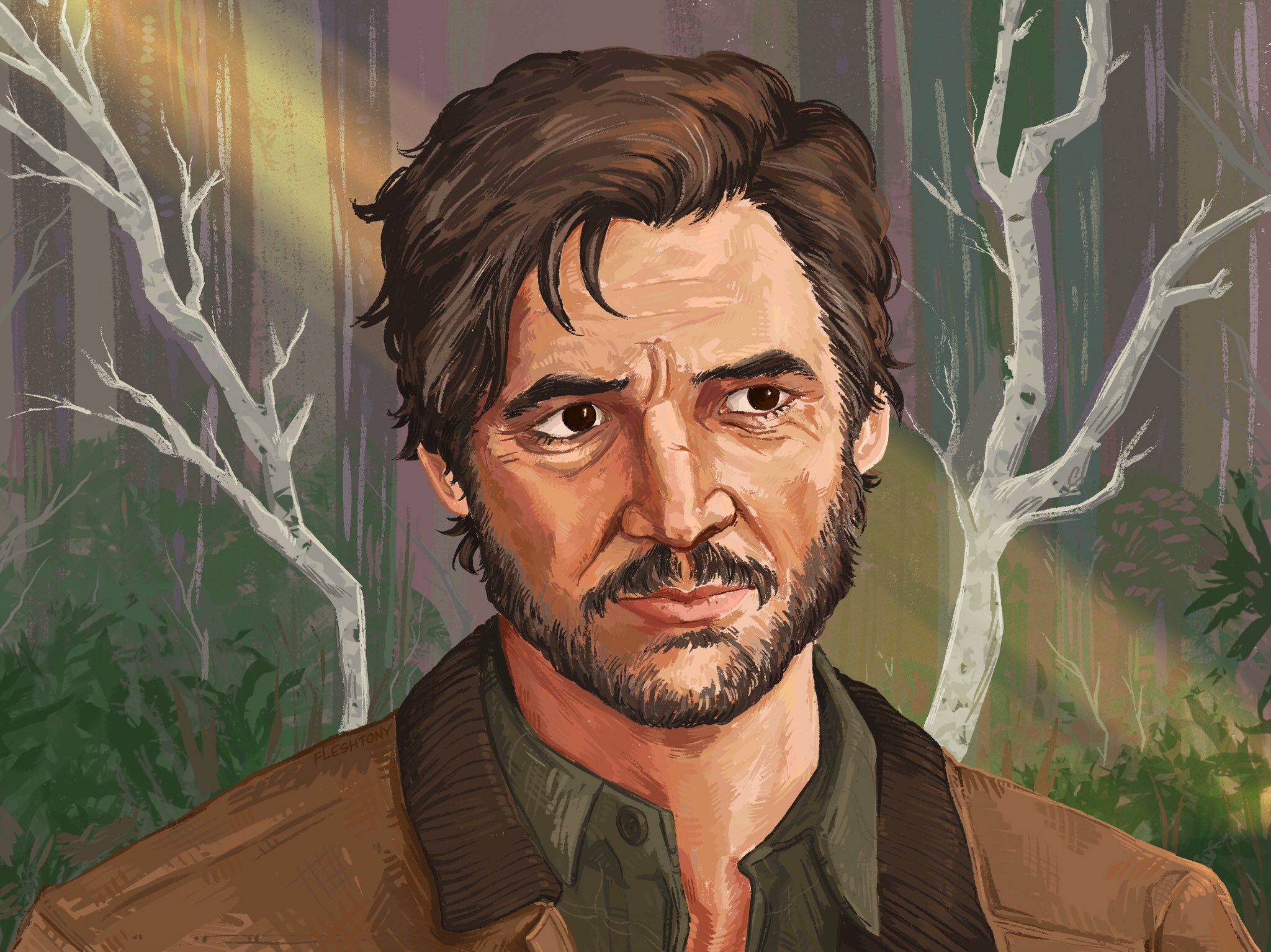 The Last Of Us TV Series Fanart Shows Off Pedro Pascal As Joel - Game  Informer