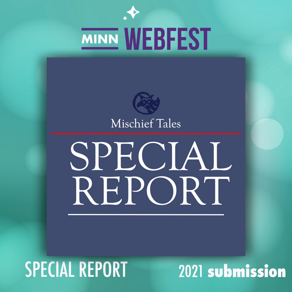 MNWebFest's tweet image. In SPECIAL REPORT (@mischieftales), a dedicated journalist reports the latest headlines while fighting to overcome her own &quot;fever dreams&quot; involving the dating misadventures of her ghost roommate and other bizarre characters.
l8r.it/tj4Q
#MNWebFest2021 #FeatureFriday