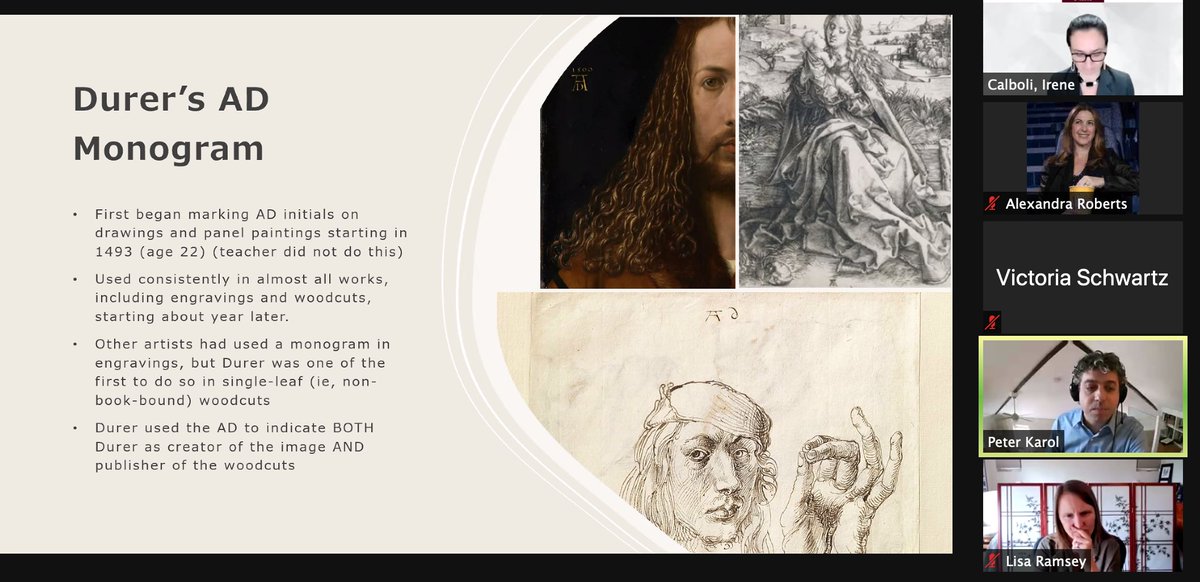 albrecht dürer issued the equivalent of brand guidelines re: the use of his monogram way back in the 1400s  -peter karol  #wipip2021