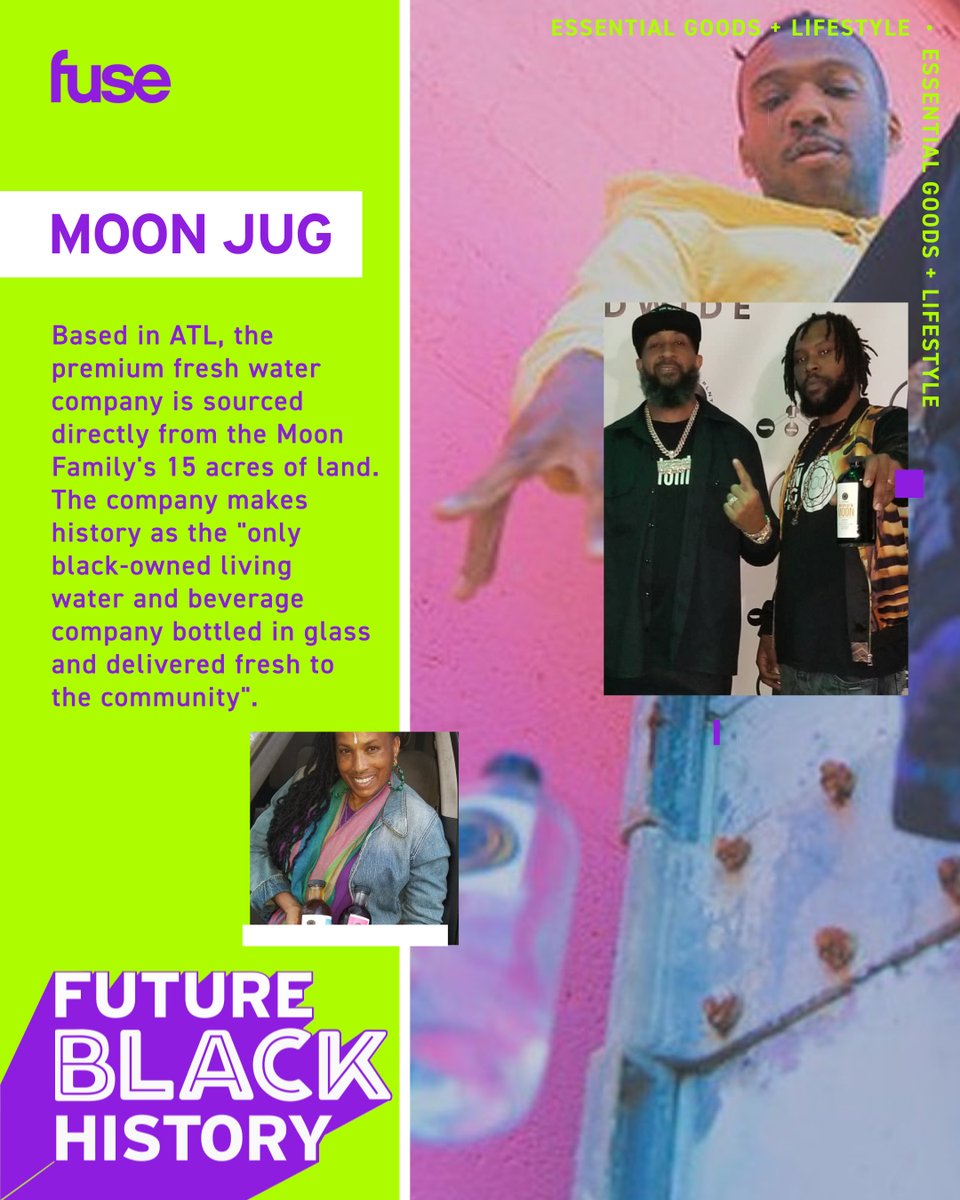 fusetv's tweet image. The #MoonJug freshwater company makes history as the "only black-owned living water and beverage company bottled in glass and delivered fresh to the community." #FutureBlackHistory #BlackHistoryMonth