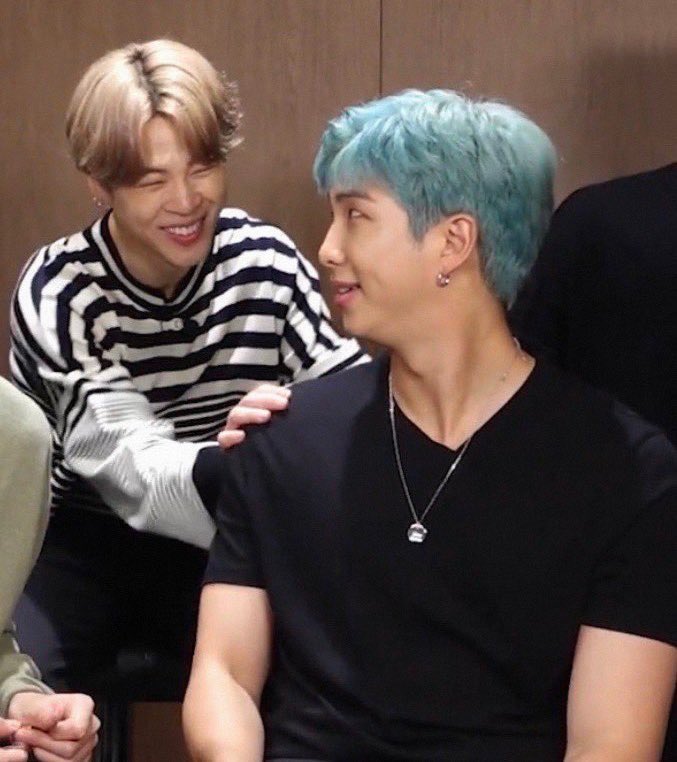 jimin comforting joon bc he wasn’t able to enjoy his time there cause he had a lot of work related things on his mind