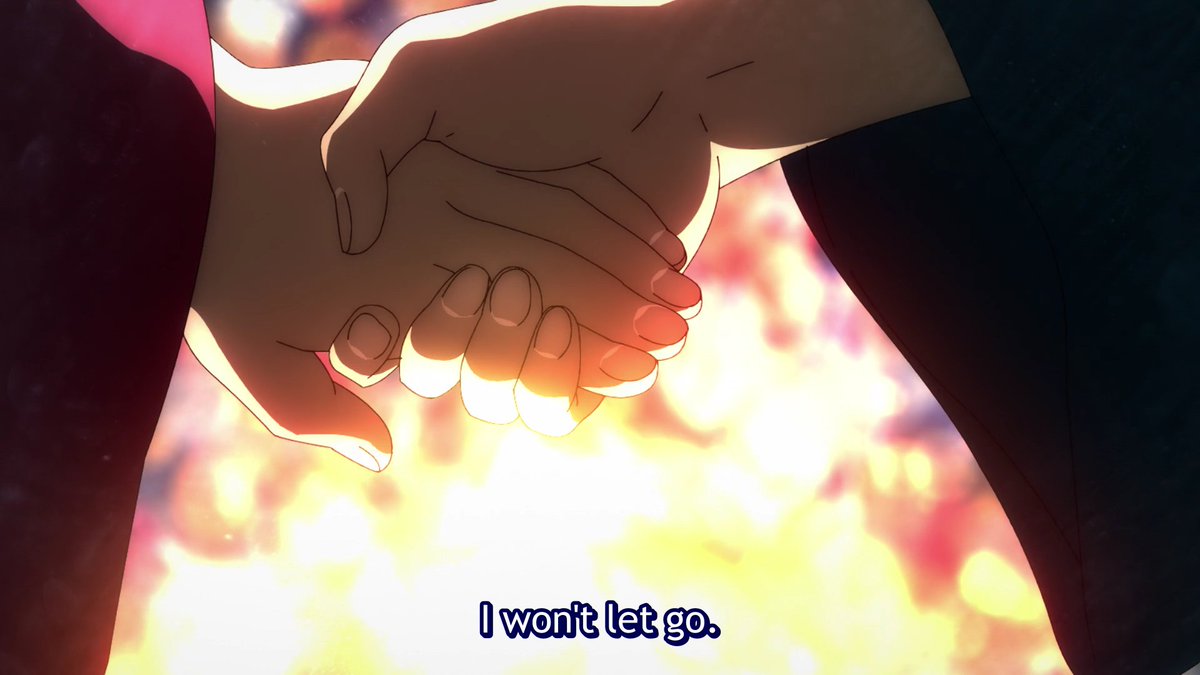 And there you have the reason Mai calls her a liar, becasue of this "promise" Maki made when they were youngerAs soon as the flashback ends she says it again, as she is left behind, once more.In her last line "I hate you" we can even feel that she does not fully mean it