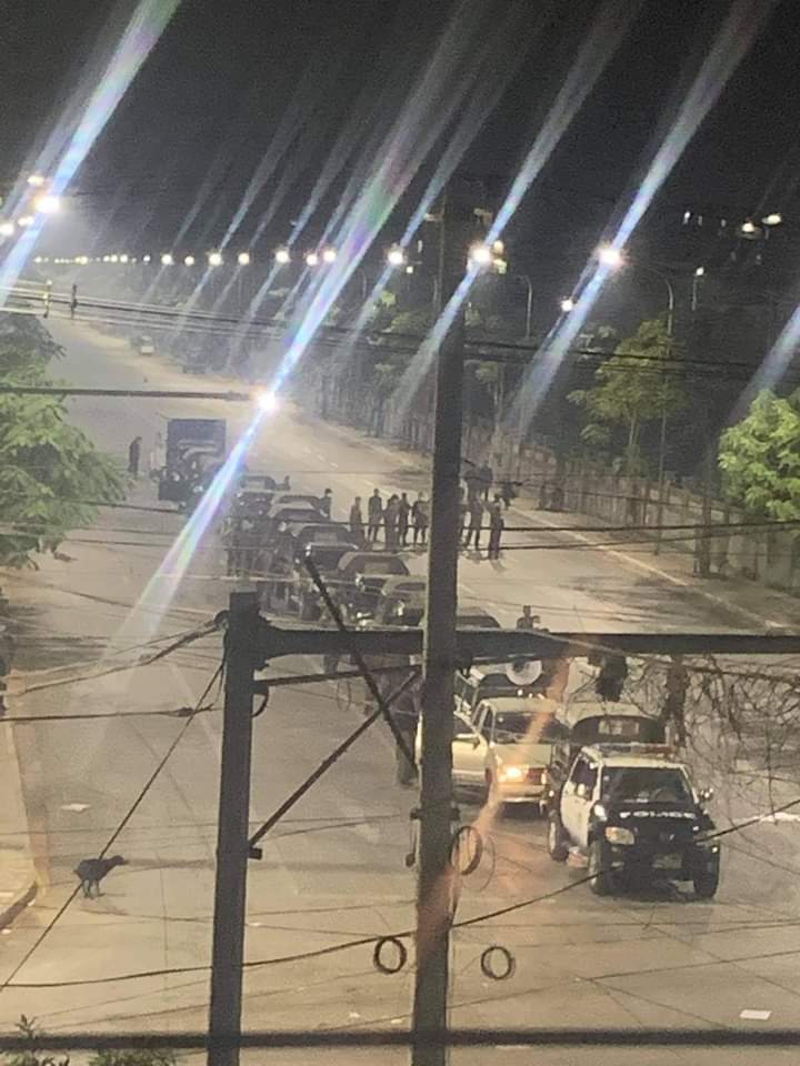 takhon_intel's tweet photo. Night time in Myanmar become unsafe for UEC member, Government Departments that suggest the Protest and people who involve CDM. 

We are unsafe now!! #WhatsHappeningInMyanmar
 #Feb12Coup 
#PleaseHelpMyanmarPeople https://t.co/ESjPfWFMdG