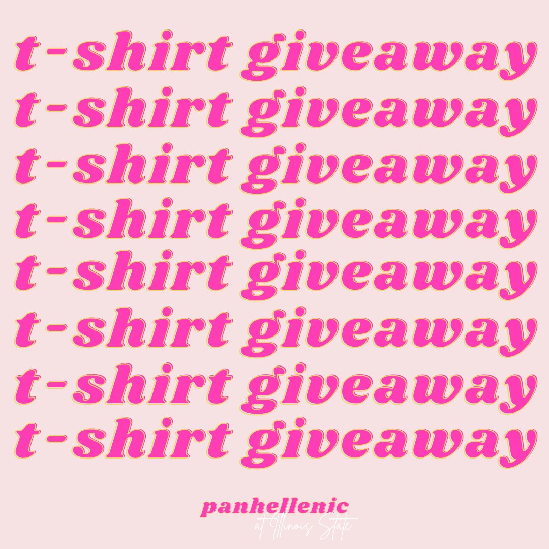 isucpc's tweet photo. GIVEAWAY ALERT!! 🤩 We are giving away a Illinois State SFL t-shirt! All you have to do is like this tweet, comment & tag 2 friends and be sure you’re following our account! Giveaway closes 2/19 @ 12pm, and the winner will be messaged via DM. #bepanhellenic https://t.co/xOux3cYtiW
