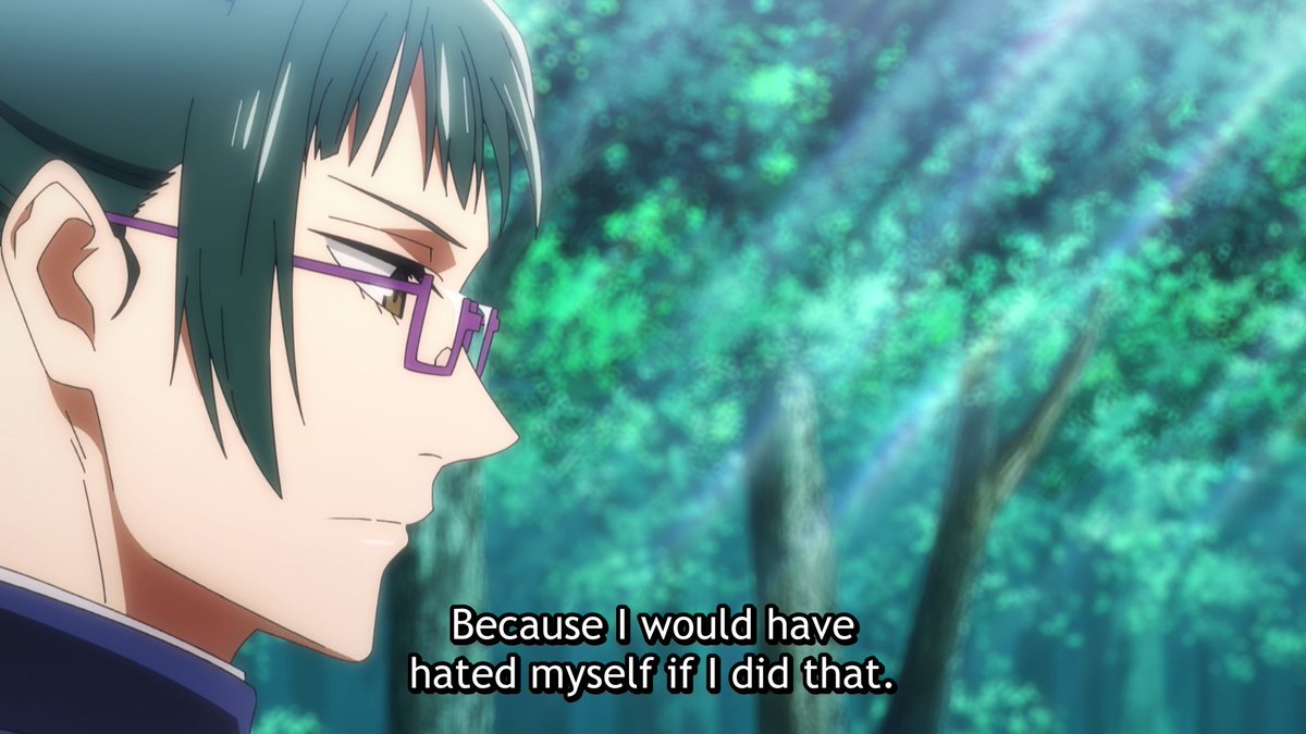 Another example of what defines Maki as a charcaters, her personality. She is always looking up, so ofc she would have hated staying at the bottom. She even adds "That's the only reason why."