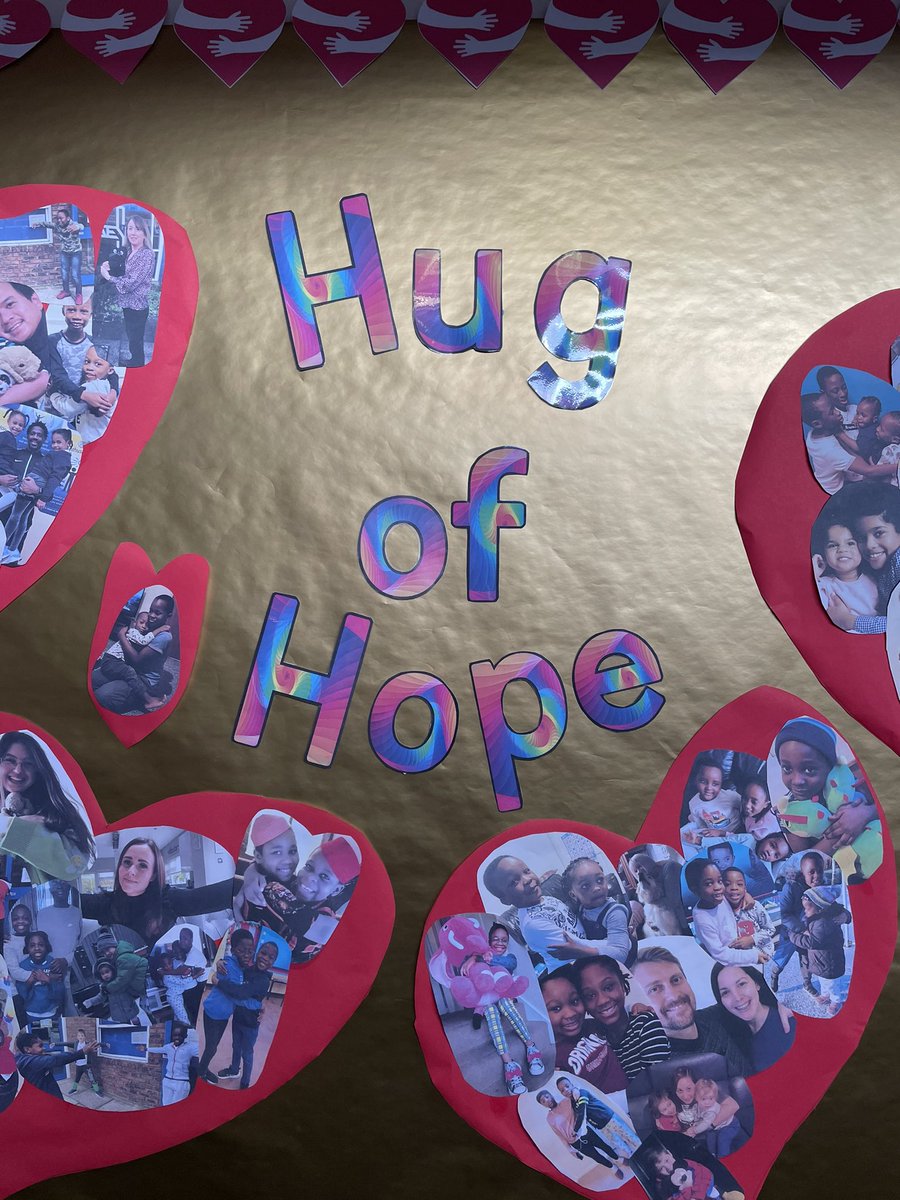 stpetersdag's tweet photo. We the family of St Peter’s would like to share our Hug of Hope display. Thank you all for sending in your photos. We hope to be back together soon ❤️ #HugofHope #Wethefamilyofstpeters https://t.co/ye1vx4YKwm