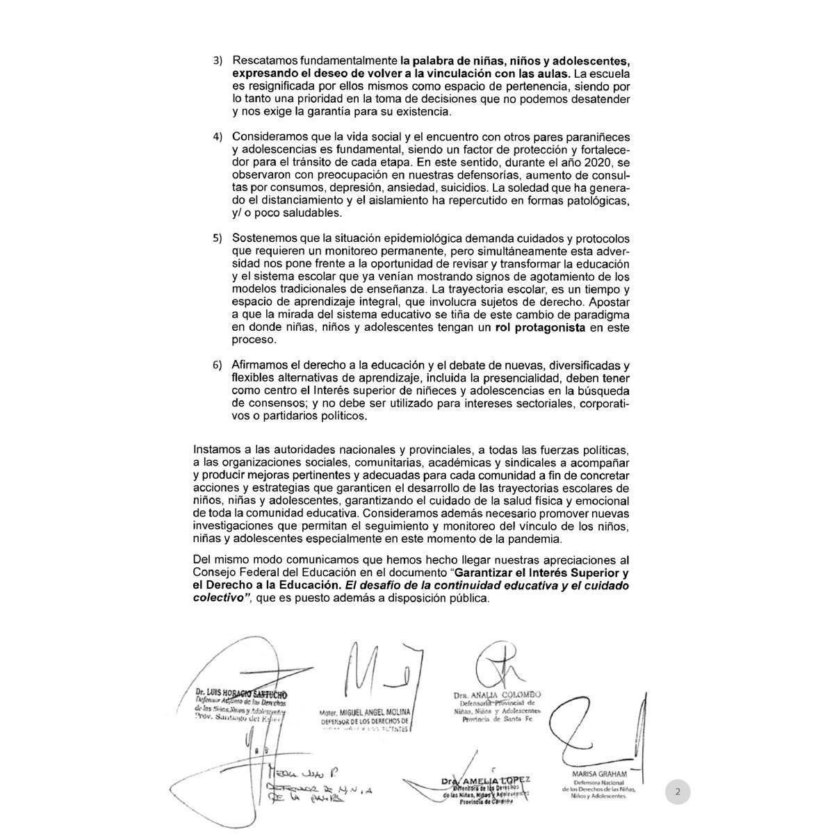 DefensoriaCba's tweet photo. 📣 Garantizar el Interés Superior y el Derecho a la Educación 

👉🏻 Acá, los principales puntos del comunicado conjunto que realizaron los defensores de niñez y adolescencia  del país sobre esta temática

📋Comunicado completo en: https://t.co/xE5aCzeKs3 https://t.co/taUUxJjCxs