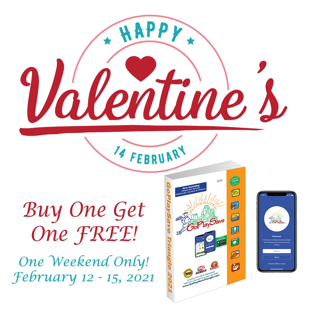 GPSTriangle's tweet image. GoPlaySave Valentine’s Day Special!  💕  Buy 1 Get 1 FREE! 💝 - mailchi.mp/goplaysavetria…