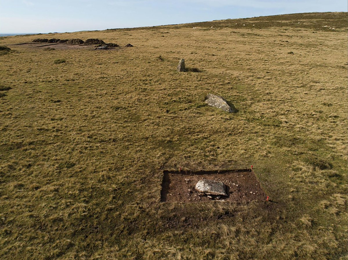 The stone circle at Waun Mawn was dismantled by its creators and taken to Salisbury Plain, where builders mirrored its design and used some of its bluestones - the unspotted dolerite type, as opposed to the more common spotted dolerite type - to build Stonehenge. 19/x