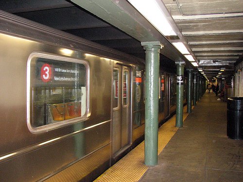 10-While on a downtown subway, Gelman exits that train & enters an uptown #3 subway.