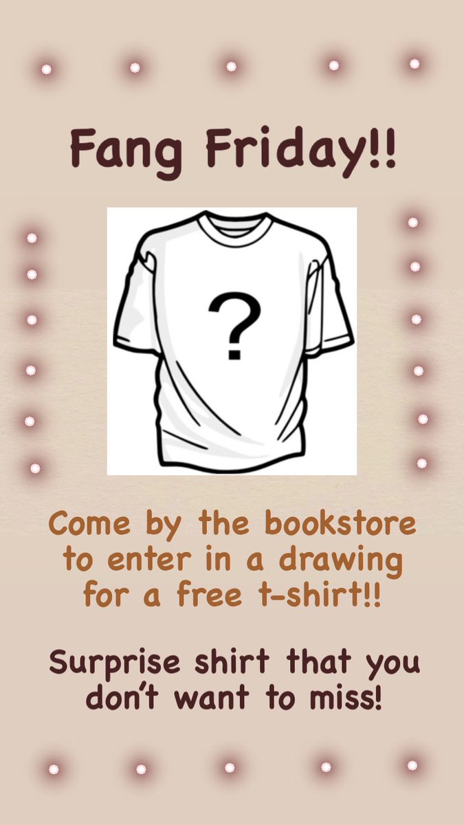 Stop by the bookstore today to enter in a drawing for a free t-shirt! The t-shirt is a surprise!! 
#cokeruniversitystore
Website:
bookstore.coker.edu/Home