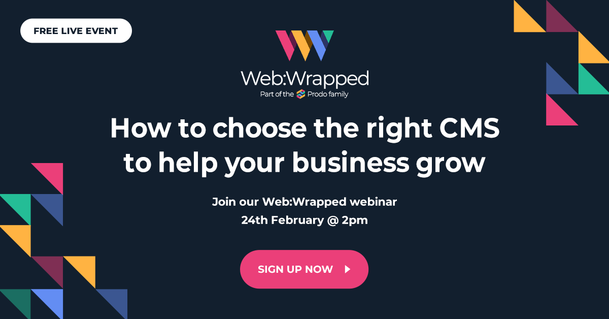 Prodo's tweet photo. Your new #CMS needs to offer functionality, security, scalability and a whole lot more! 🥴 Join our new Web:Wrapped webinar on how to choose the right CMS to help your business grow: https://t.co/a0FLxRzTrh

#WebDevelopment #WebsiteDesign #WebsitePlatform #DigitalMarketing https://t.co/w7h3nPHYWD
