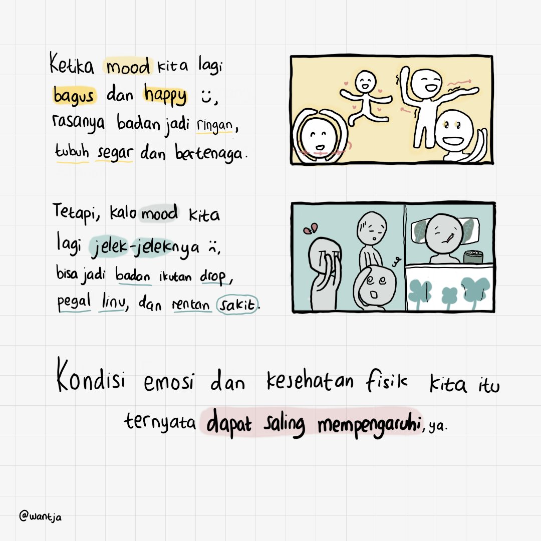 [Mengenali Gejala Psikosomatis - a Picture THREAD]*disclaimer : aku pribadi bukan ahli tersertif di bidang ini, jadi yang kubawakan lebih ke awareness dan menghapus stigma terkait Mental Healthnya aja yaaaah. Dan mungkin jika ada ahli di bidang ini mau nambahkan, monggo ya.