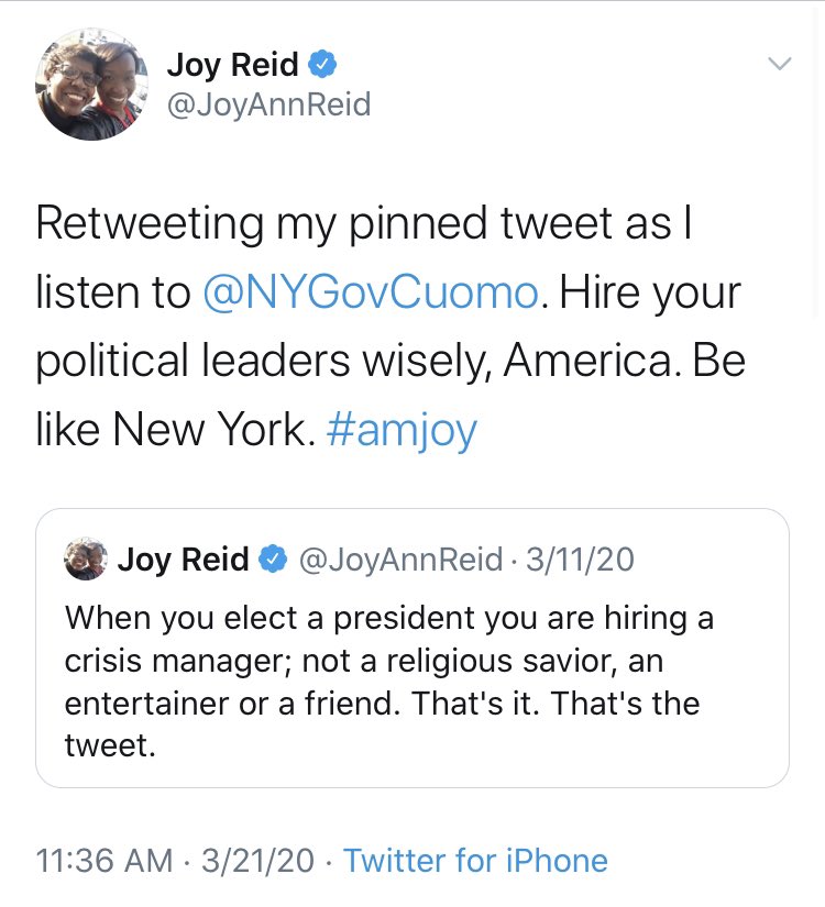 I keep going through these trying to decide who within the media was the worst, most uncritical booster. I have a hard time thinking it could be anyone other than  @JoyAnnReid