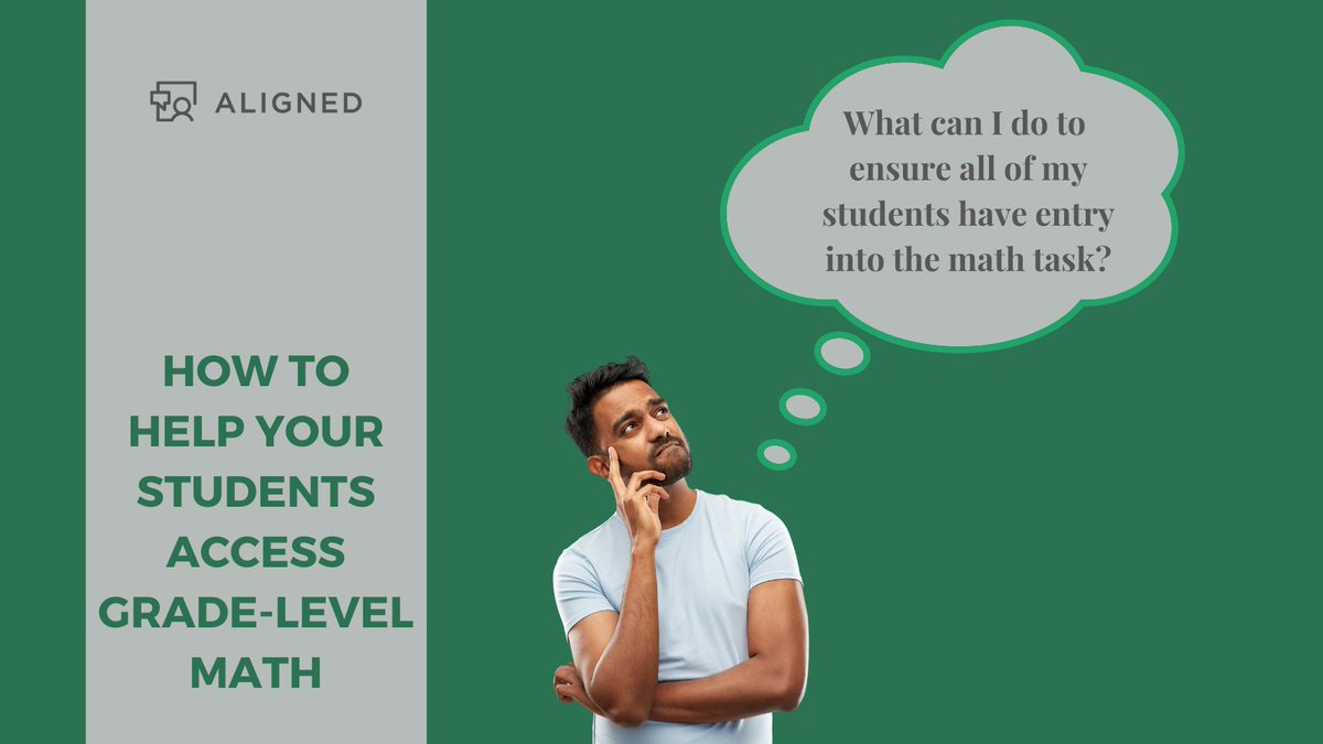Make sure you're asking the right questions around making math tasks accessible for all students. Learn more from <a href="/Mindful123Coach/">Chrissy Allison</a> about the value of focusing on what kids know and can do: bit.ly/2MB8K1z #iteachmath #teachervoice