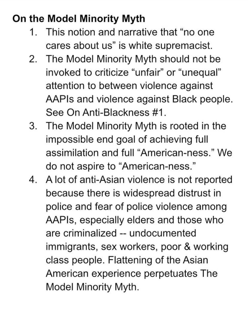 Part 4 - On the Model Minority Myth and how the current discourse weaponizes this stereotype:
