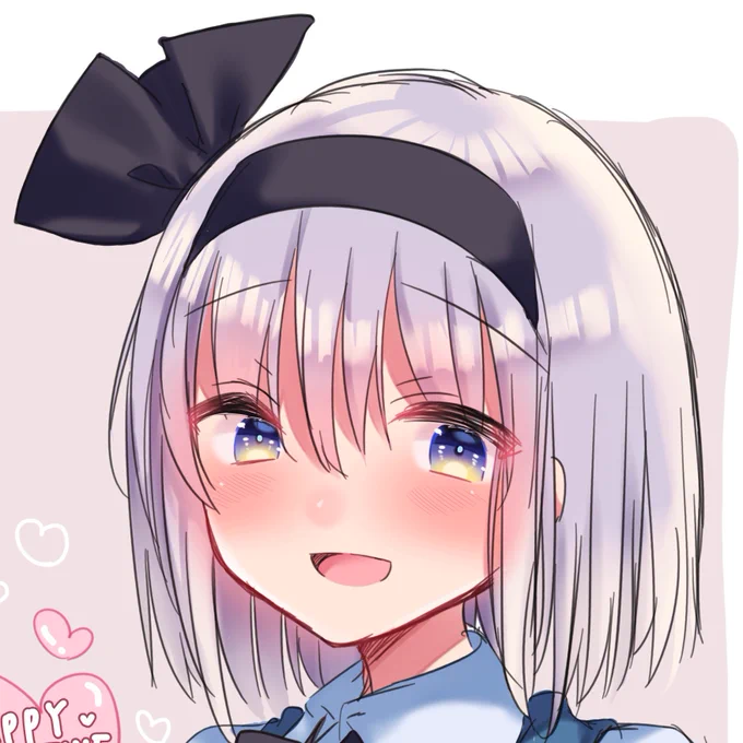 #深夜の真剣お絵描き60分一本勝負
はっぴーばれんたいんな妖夢ちゃん? 