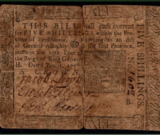 coinagemag's tweet photo. Benjamin Franklin was a very busy man during the infancy of the American colony. His roles included inventor, writer, politician, diplomat, postmaster, Founding Father, and a printer of, among other things, colonial U.S. currency. Learn more: https://t.co/zNIIgI8gxN #banknotes https://t.co/lILZ15XA2v
