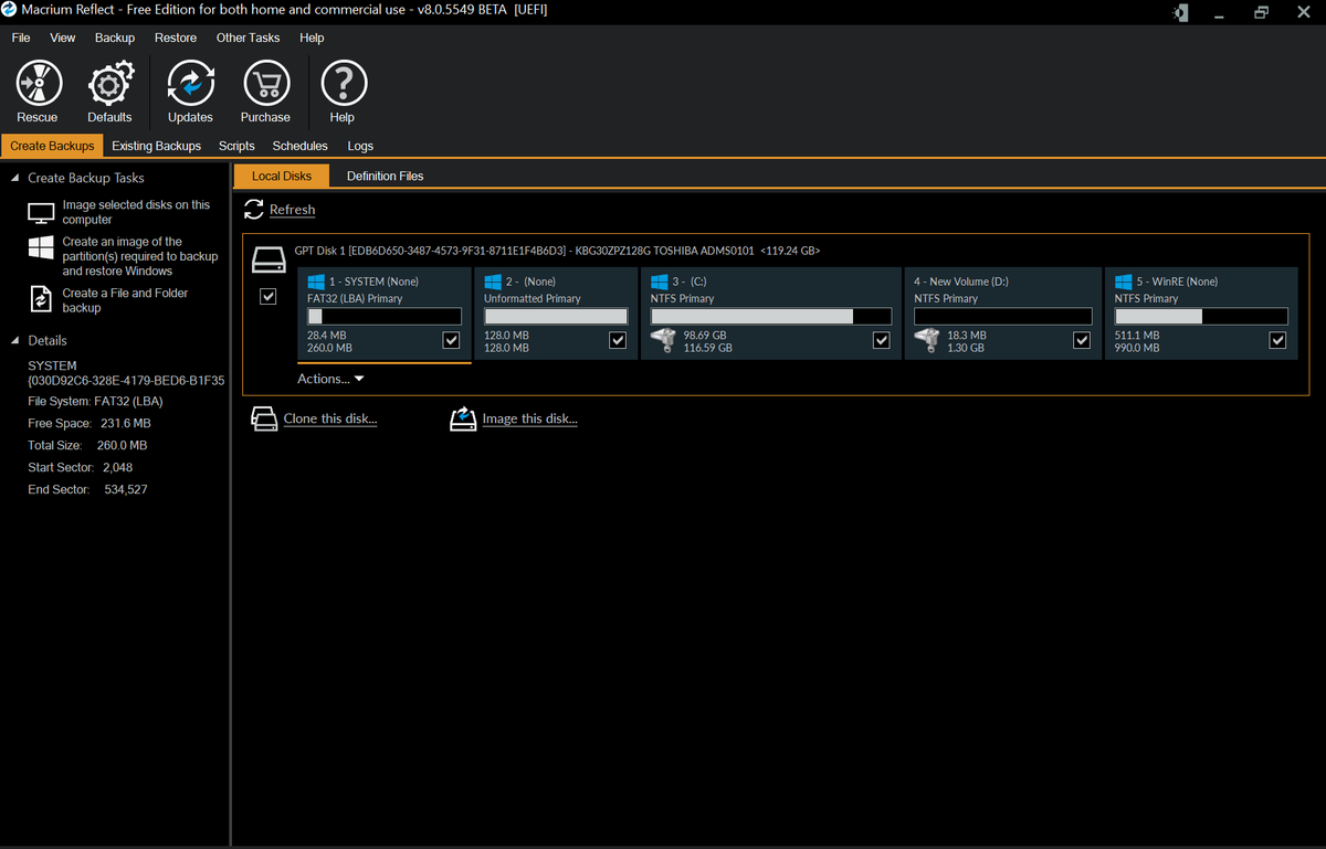 ghacks's tweet photo. A first look at the backup software Macrium Reflect 8 #backup #macrium #software
https://t.co/2yS8mo1tTW https://t.co/MbUmQ7bX0w