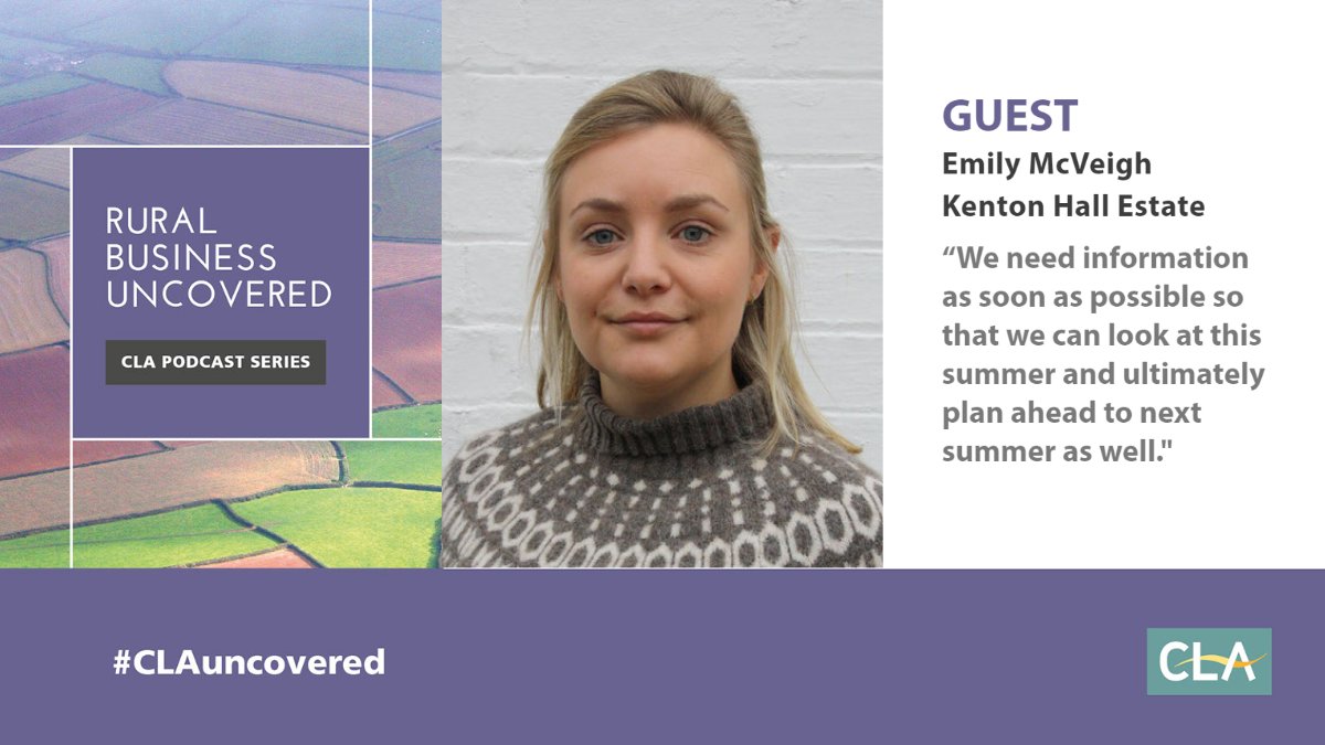 Listen to today’s podcast where CLA member Emily McVeigh of <a href="/HallKenton/">Kenton Hall Estate</a> shares with us how the Covid-19 pandemic has affected her wedding venue, and the importance of a government roadmap to re-opening the industry.
Click here: bit.ly/378nso2 
#TheCLA #CLAuncovered