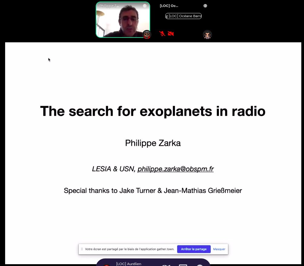 Today's invited talk at #Elbereth2021 is given by Philippe Zarka from @LesiaAstro who will tell us more about exoplanets detection in the radio waverange.