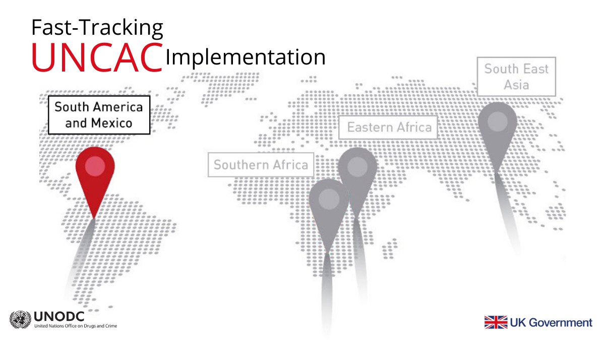 10 countries of South America🇦🇷🇧🇴🇧🇷🇨🇱🇨🇴🇪🇨🇵🇾🇵🇪🇺🇾 & Mexico🇲🇽 are part of the regional platform which focuses on 4 priority areas to prevent and combat corruption in the region. Find out more on the 🆕webpage unodc.org/unodc/en/ft-un… 
#UnitedAgainstCorruption #UKProsperityFund