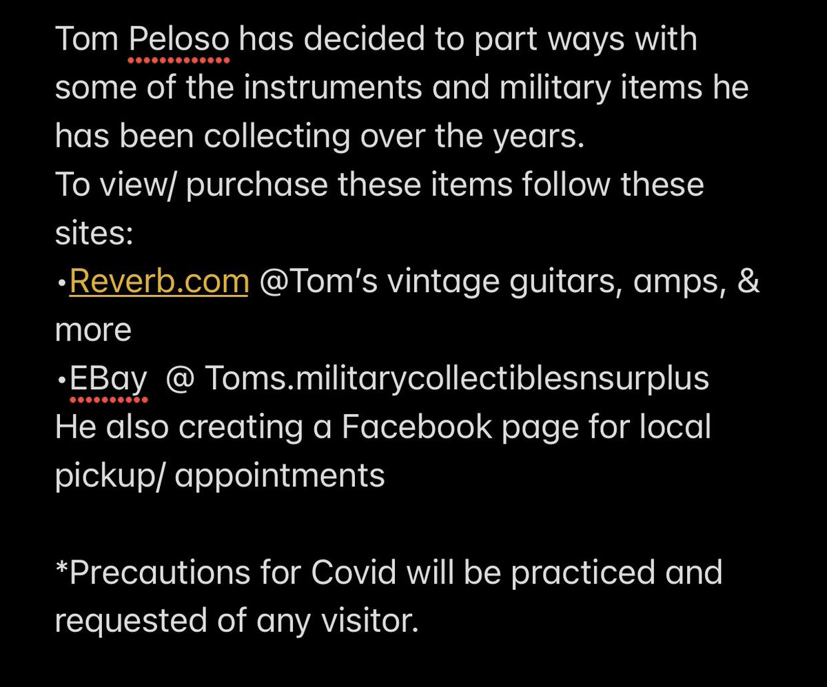 ModestMousePics's tweet image. Alright guys, let’s step up if we are able &amp;amp; help Tom out!

Due to Covid, the band hasn’t been able to tour which led Tom to sell some of his items now, rather than later. 

If you can, help out a brother!

**For further inquiry, message us to relay personal messages &amp;amp; questions