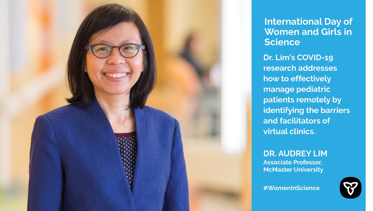#DYK Dr. Audrey Lim from <a href="/McMasterU/">McMaster University</a> is leading research on the impact of the COVID-19 pandemic has had on children with medical complexities to improve the delivery and efficacy of virtual medicine. 

#WomenInScience #MadeinOntario #COVID19 #research
