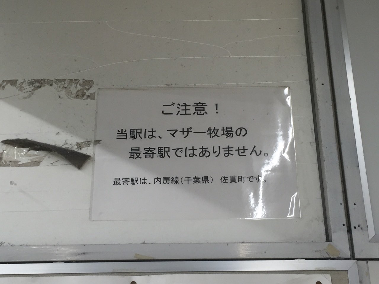 しゅどい先生 ｻﾝﾗｲｽﾞ出雲往復ﾁｬﾚﾝｼﾞ 佐貫駅 現 龍ケ崎市駅 にマザー牧場最寄りは佐貫町駅の方って注意書きがあったね