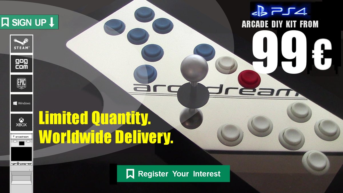 ArcadreamSlim's tweet photo. Limited Time - Limited Quantity #steam #ps4 #xbox #arcadream #kickstarter #kickstarterCampaign is in 3 days !!
#PS4arcadeMachine #XboxArcadeMachine
#borneXbox #bornePS4 & #SteamArcadeMachine
Already 40 subscribers - Register here : https://t.co/RQSV5xpILu https://t.co/AmPq3zOtYl