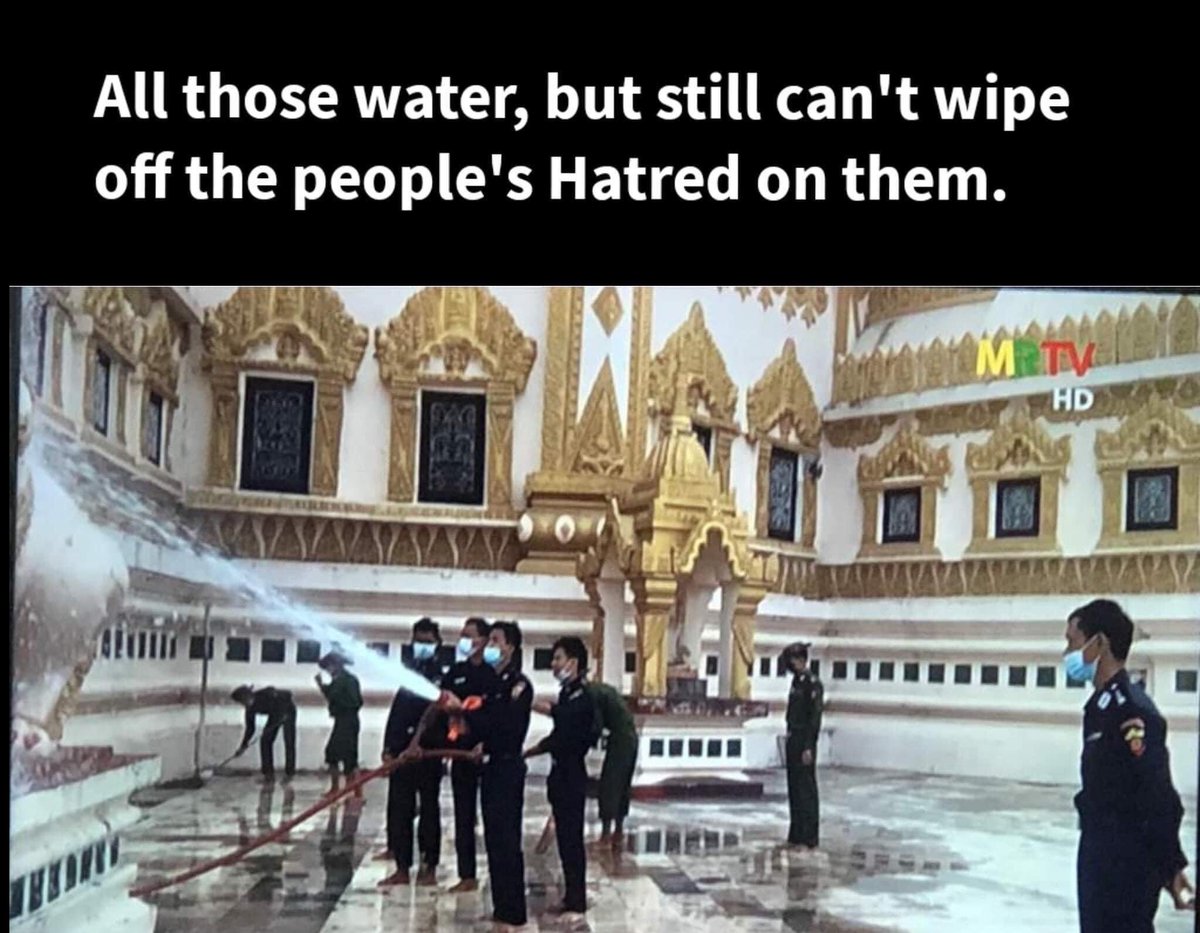 ThuLeTun2's tweet photo. We accept No Lies, since the national TV broadcasting stations like MWD and MRTV are airing the fake news, misleading informations and funny lies.” ✋🏻 #MWDislying #MRTVisfaking #WhatsHappeningInMyanmar https://t.co/YF9ndVuSiv