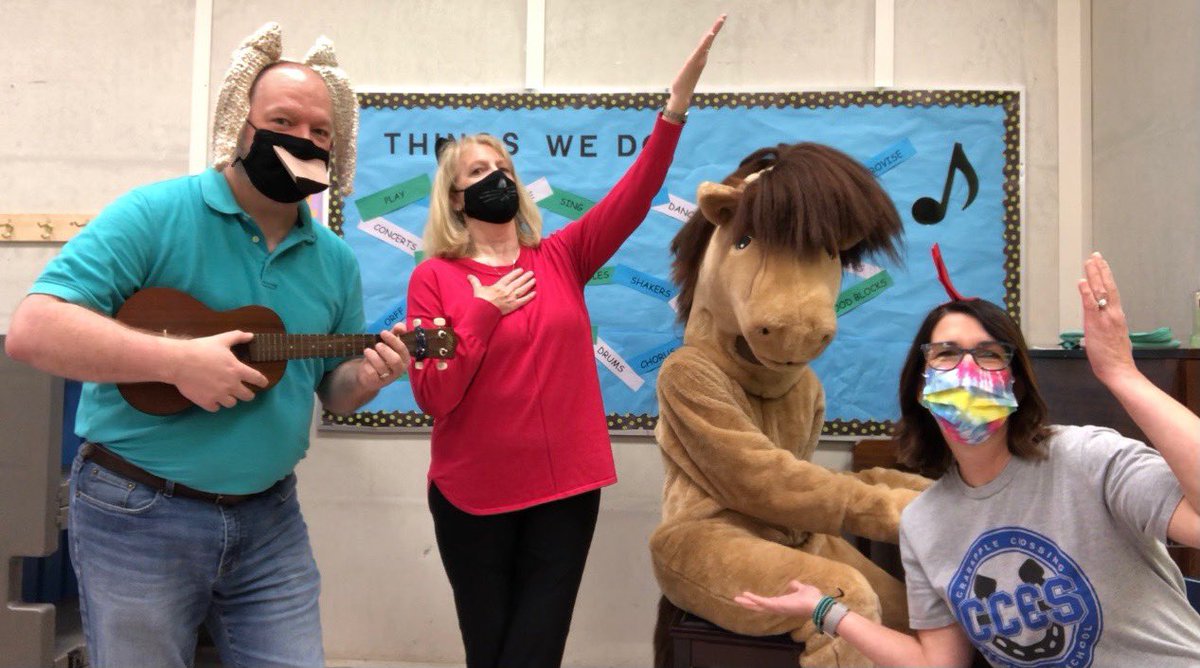 We’re all headed to Bremen Town! Thanks ⁦@CCESColts_Music⁩ for a moment to enjoy some silly laughter today ❤️⁦@dr_cheatham⁩ ⁦<a href="/mremoryrawlings/">Rawlings Johnson</a>⁩ ⁦<a href="/CCES_Colts_PTO/">Crabapple Crossing PTO</a>⁩ ⁦<a href="/CrabappleXES/">Crabapple Crossing </a>⁩ ⁦<a href="/koperniak/">Matt Koperniak</a>⁩