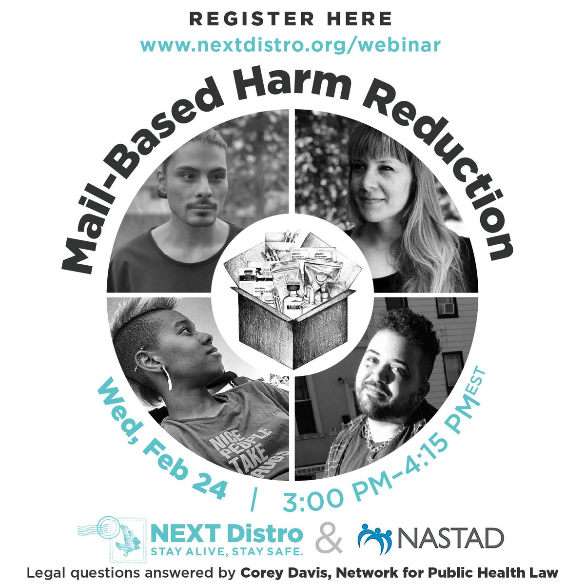 NEXTDistro's tweet photo. Interested in learning more about how NEXT approaches mail-based harm reduction? Join us 2/24 at 3pm EST. More info/registration- https://t.co/fIxcRZenFz Thanks to @NASTAD for hosting. https://t.co/MsMUpa7noT