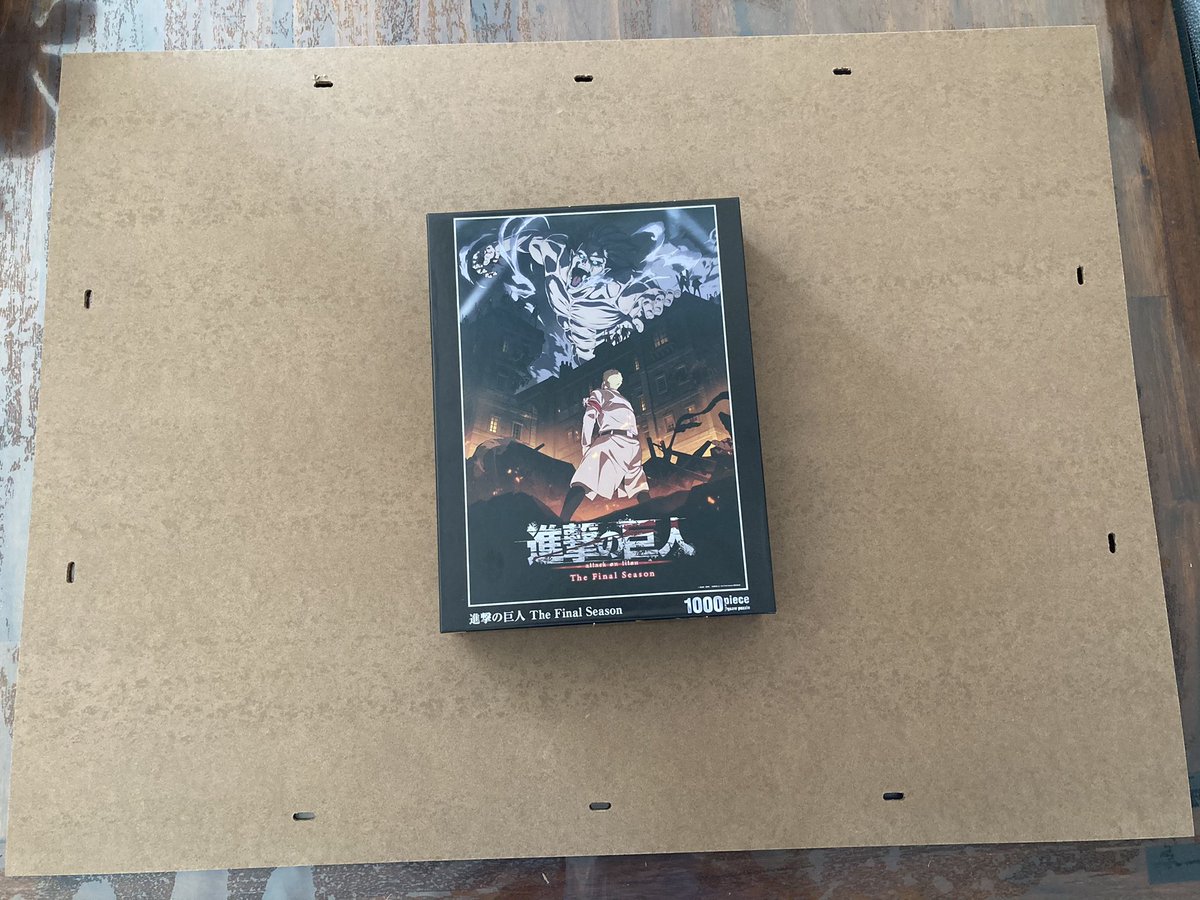 tkiconnard's tweet image. Jour 1: Puzzle Shingeki no Kyojin 1000 pièces