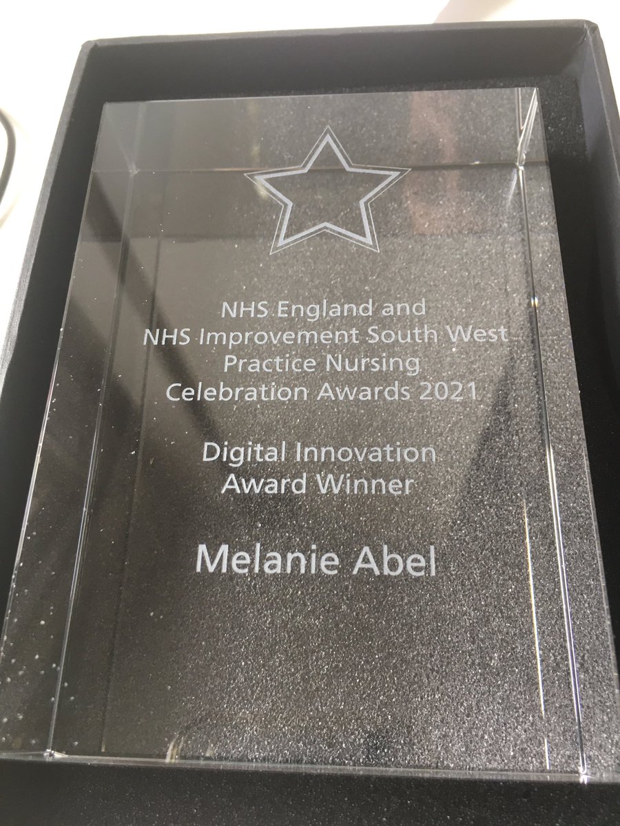 Thank you #swgpnawards and all those on my digital journey @zoe_j_foster @MechenClare @Pauline22517777 @AndyMintram @redmoorhealth @crystaldjadali #videogroupconsultations @NatashaRoseP @DigitalNurseNHS @jfcharlewood @rcni