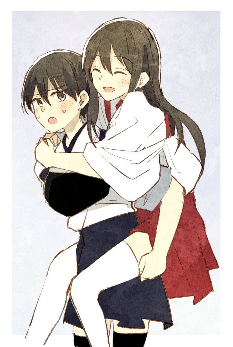 bookwormU's tweet photo. おんぶ https://t.co/NHxqy2Vemm