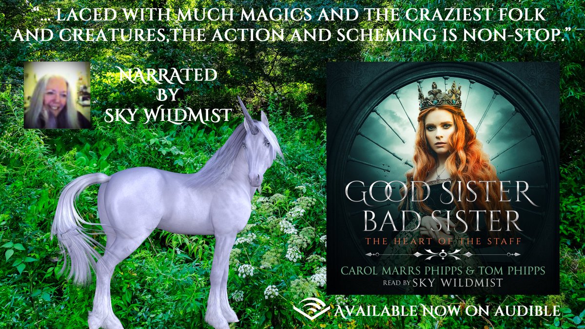#RT “AVAILABLE NOW on Audible, GOOD SISTER BAD SISTER

Narration by <a href="/SkyWildmist/">Sky Wildmist</a>

“… laced with much magics and the craziest folk and creatures, the action and scheming is non-stop.”

audible.com/pd/B08G8HC3QX/…… 

audible.co.uk/pd/B08G8K8HHZ/…