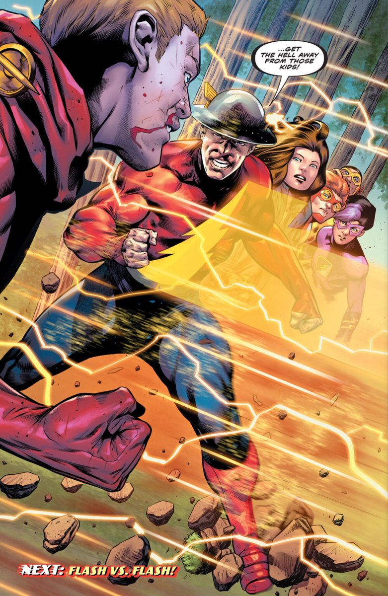 Jay Garrick - The FlashThe First speedster to ever debut in DC Comics and the first in a long legacy of heroes known as The Flash. Jay is the heart and soul of the Flash Family. He's also a core member of the JSA and the husband of Joan Garrick. Scientist, Mentor, Hero, Flash.