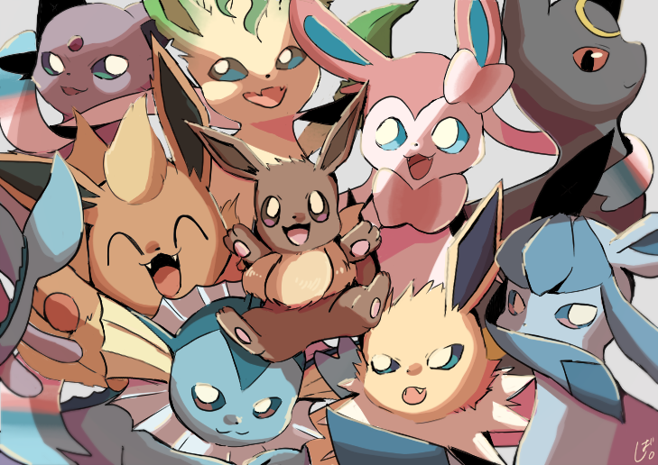 Twitter 上的 しば ひかり おいわい ブイズの日 ポケモン イーブイ ブースター シャワーズ サンダース エーフィ ブラッキー リーフィア グレイシア ニンフィア ポケモン T Co Gy48dbjejb T Co Qpscnxjgnl Twitter