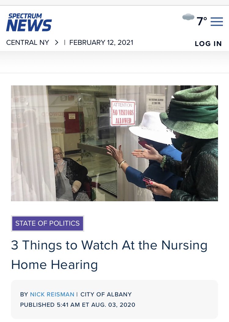  @NY1 was dogged, particularly on the nursing home front. Here are just a few examples.