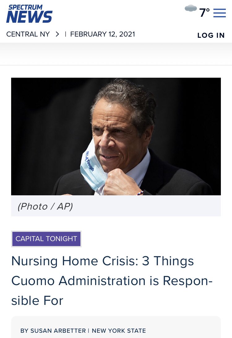  @NY1 was dogged, particularly on the nursing home front. Here are just a few examples.