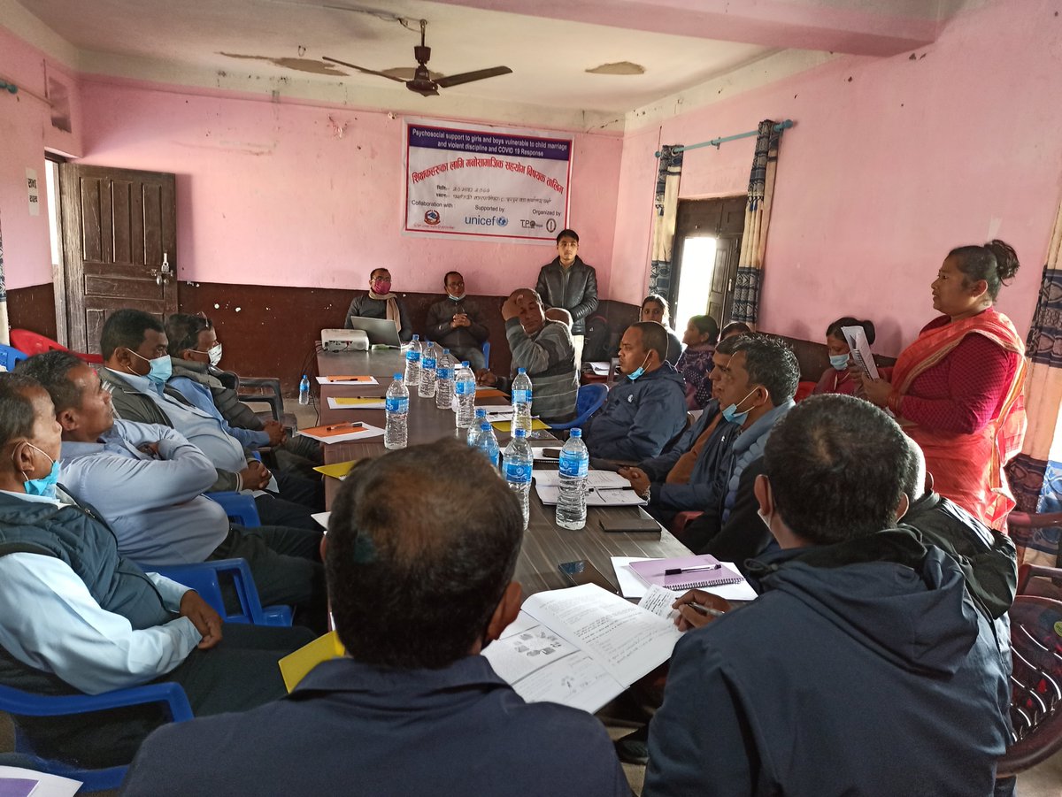 tpo_nepal's tweet photo. #TeachersTraining on 'Basic #psychosocial support' organized by #TPONepal and supported by @unicef_nepal, at Birgunj&amp; Parsa. Training aimed to enhance understanding of PSS and knowledge to identify cases in schools, provide basic support&amp; make referral for further intervention. https://t.co/6aTvZ1bGmC