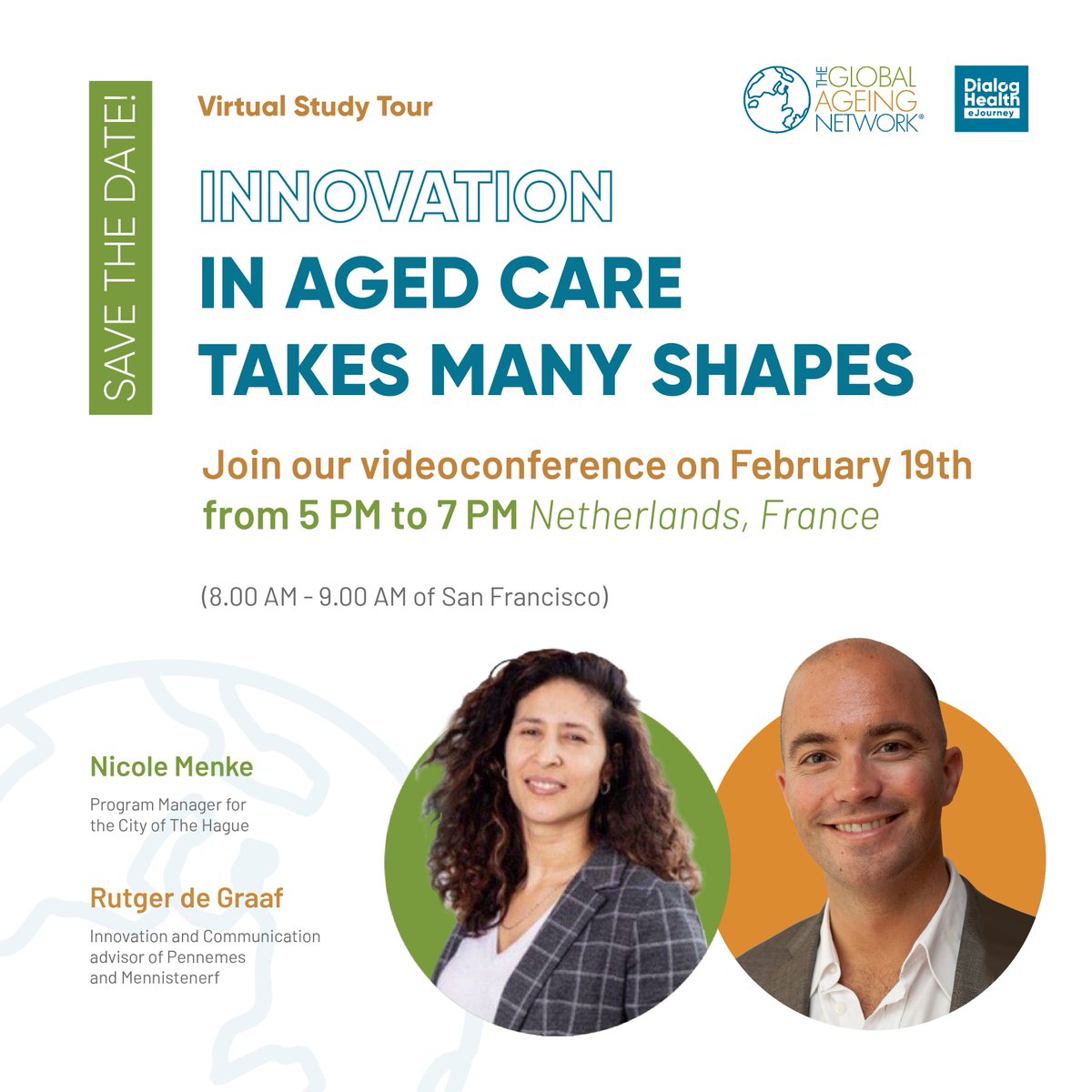 Join our online conference on February 19th! ➡️ buff.ly/3jzzADP
Meet the experts of our virtual visits, during a live round table where all participants will be invited to discuss how the showcased best practices could be adopted into their own care organizations.